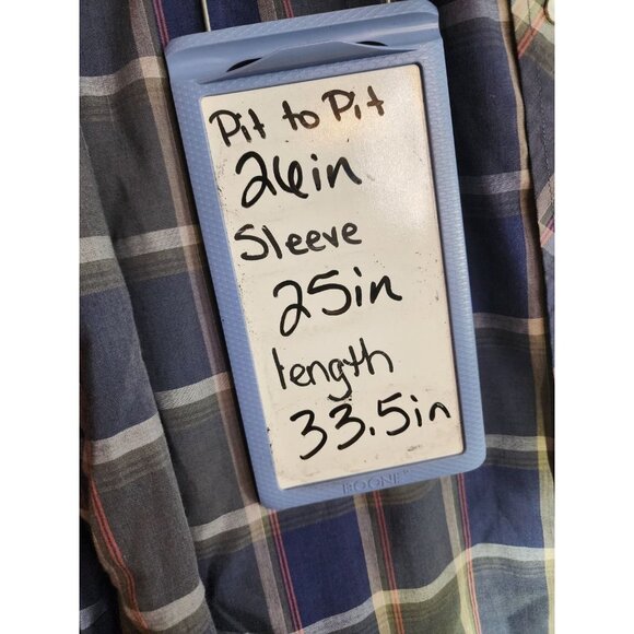 Vintage Mens Size XLT 17/17.5 X Tall Outlaw Western Wear Pearl Snap Button Up - Picture 3 of 11